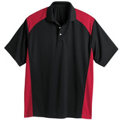 Spirit Racing Colorblocked Moisture-Free Mesh Polo